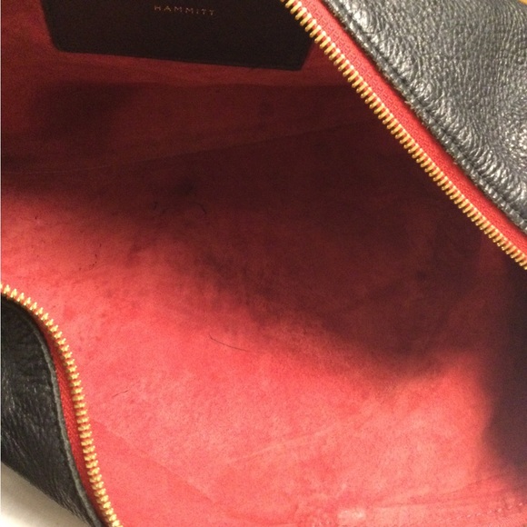 Black pebbled leather bag by Hammit, Mr.G. Good used condition. - Picture 9 of 11